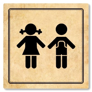 WC společné, 80x80mm, pergamen, Utah